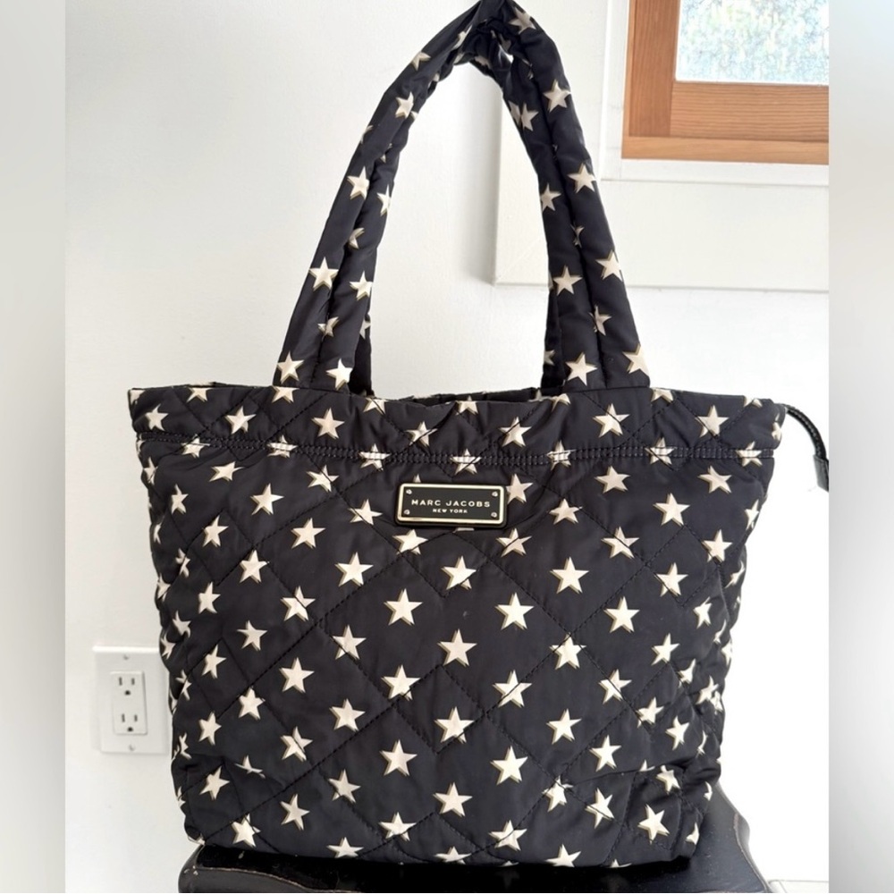Marc Jacobs Black and White Star Tote Bag